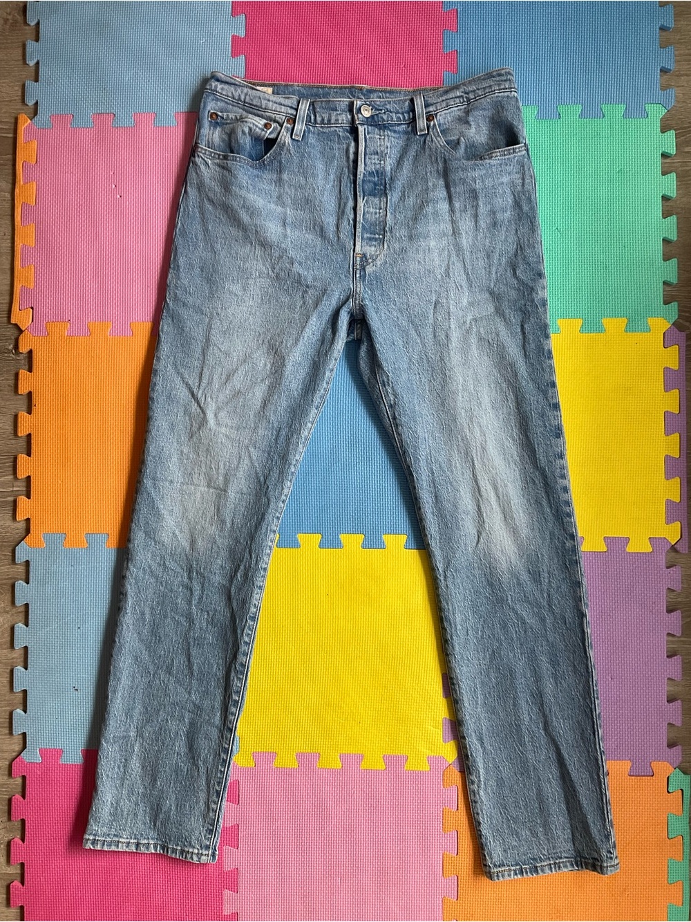 🐠Levi's Women's Premium 501 Original Straight Jeans W33 L32 Hollow Days